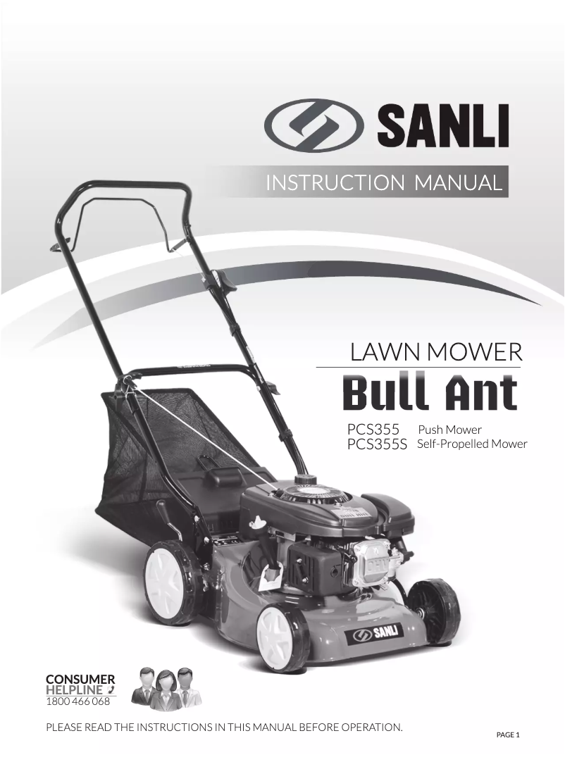 Page n°1 - Manuel utilisateur Sanli Bull Ant PCS350S