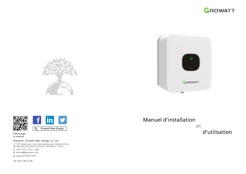 Image de la première page du manuel de l'appareil MIC 750-3300TL-X