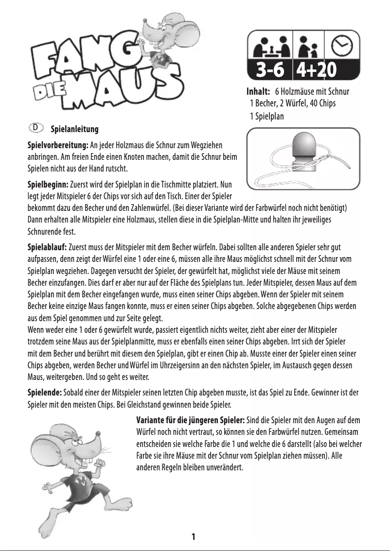 Image de la première page du manuel de l'appareil Mouse Trap