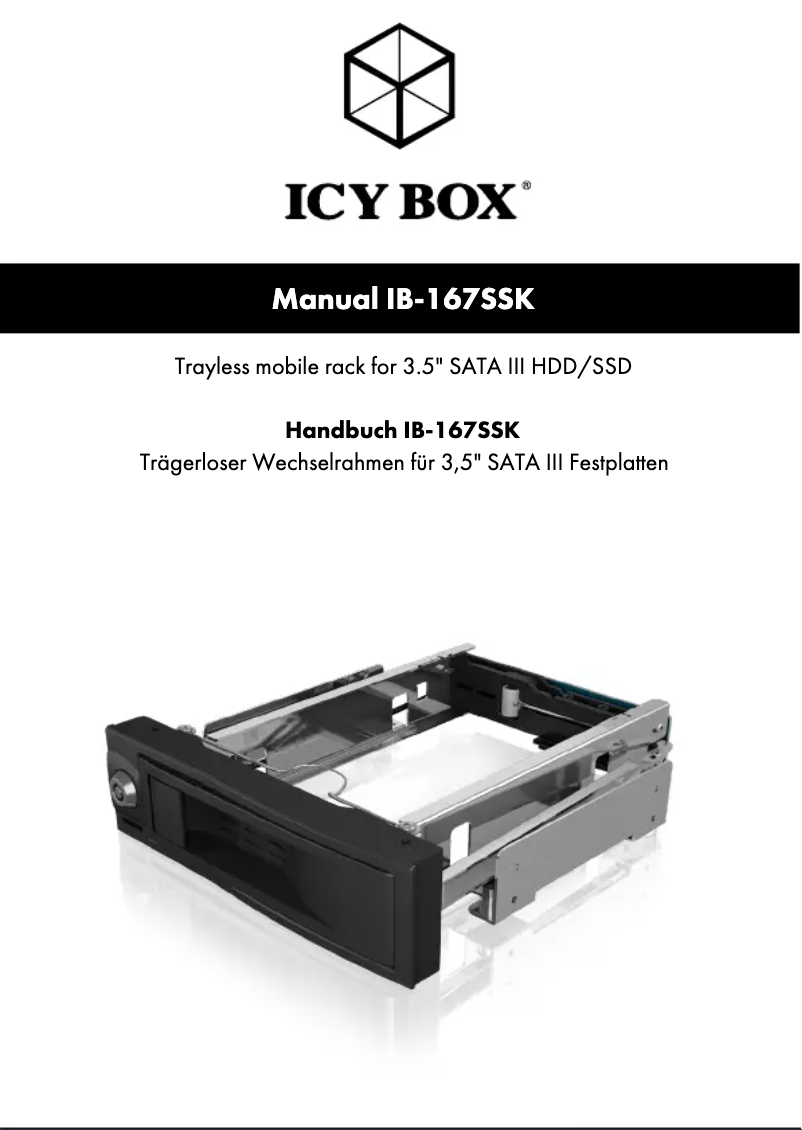Página 1 del manual Manual de usuario Icy Box IB-167SSK