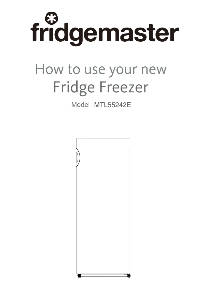 Page n°1 - Manuel utilisateur Fridgemaster MTL55242E