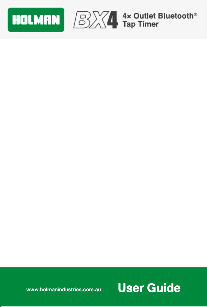Página 1 del manual Manual de usuario Holman BX4