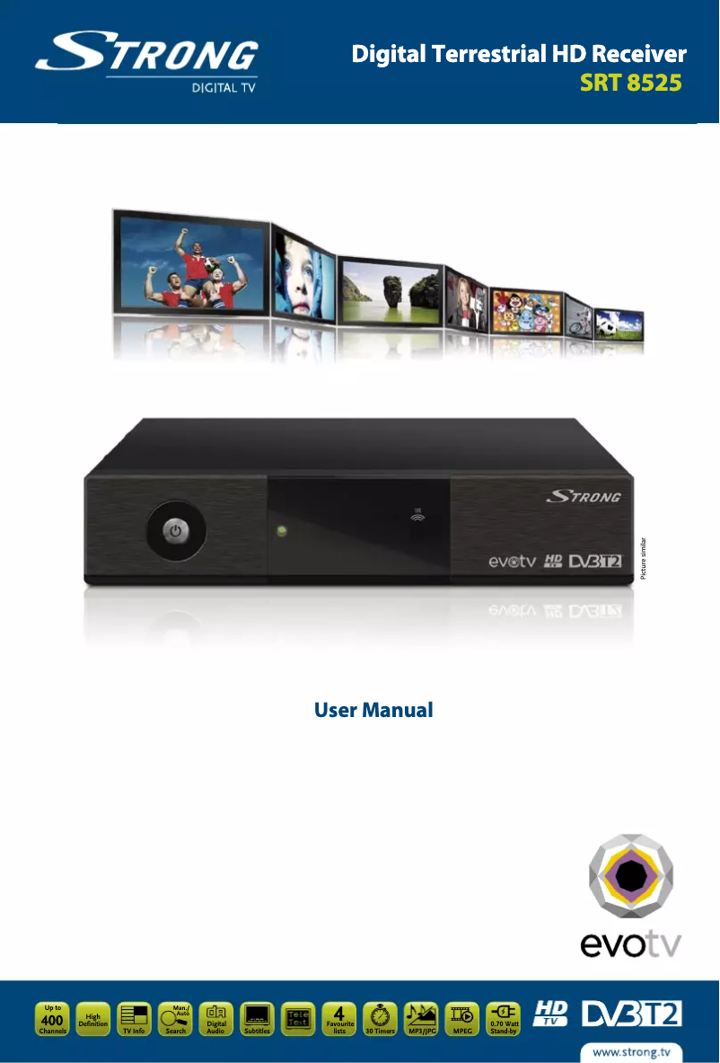 Page n°1 - Manuel utilisateur Strong SRT 8525