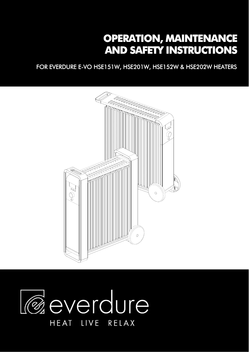 Página 1 del manual Manual de usuario Everdure HSE201W