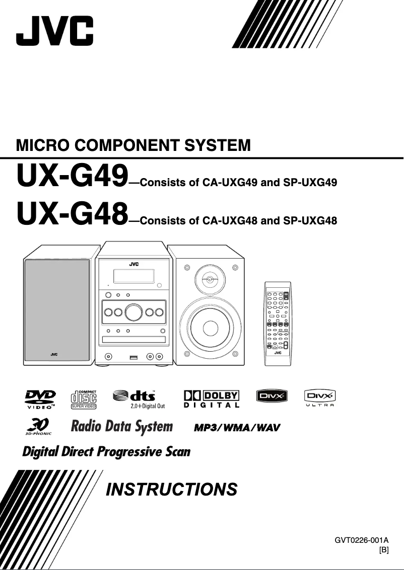 Page n°1 - Manuel utilisateur JVC CA-UXG48