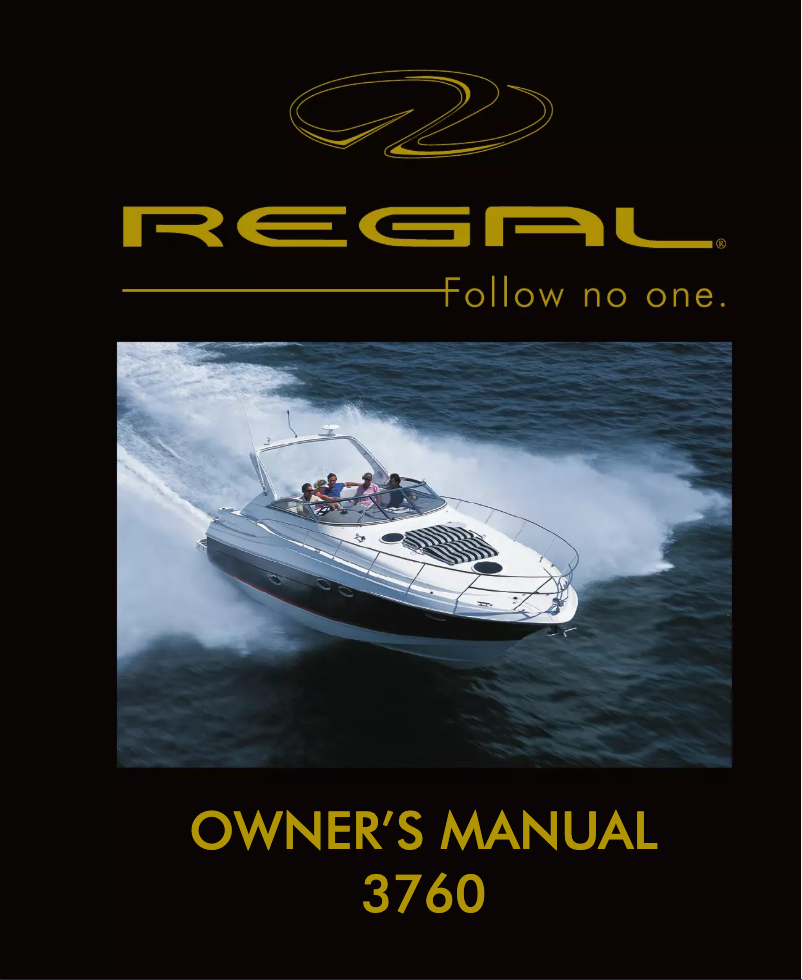 Page n°1 - Manuel utilisateur Regal 3760