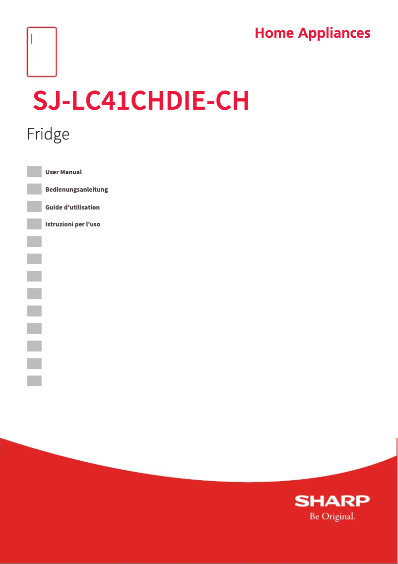 Page 1 de la notice Manuel utilisateur Sharp SJ-LC41CHDIE-CH