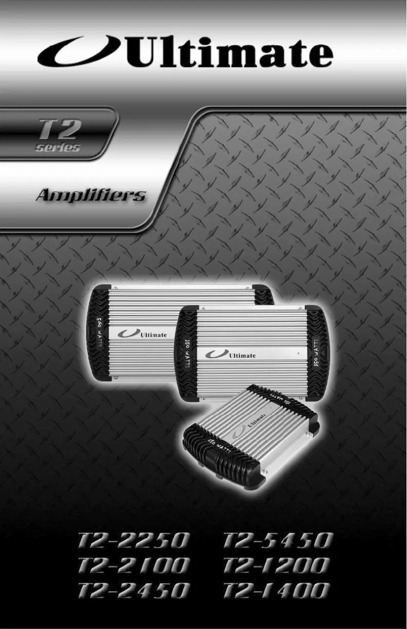 Page 1 de la notice Manuel utilisateur Ultimate T2-2450