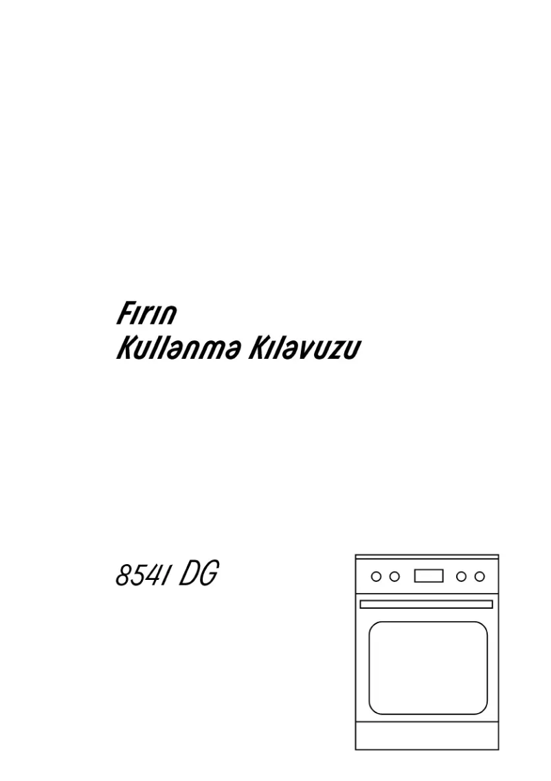 Image de la première page du manuel de l'appareil 8541 DG