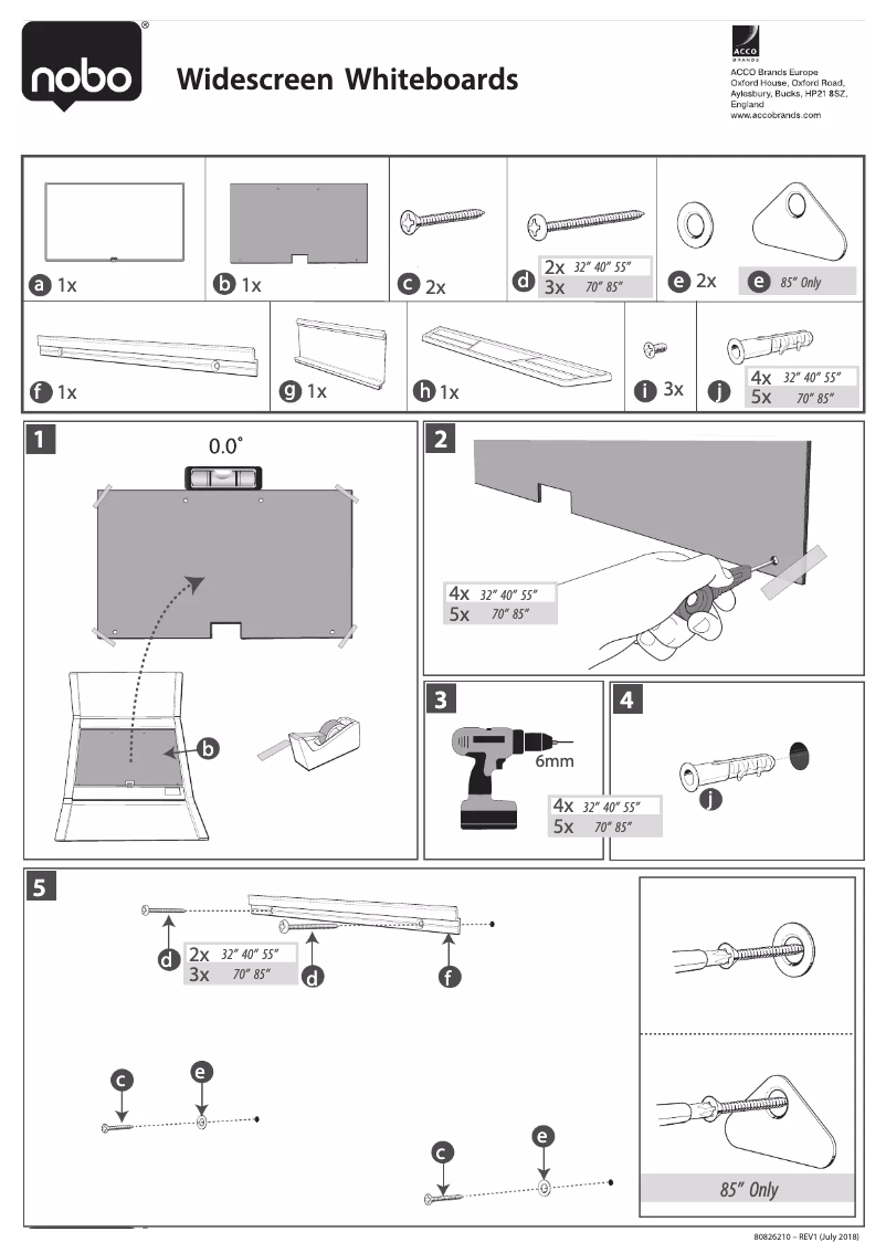 Page 1 de la notice Manuel utilisateur Nobo 1905293
