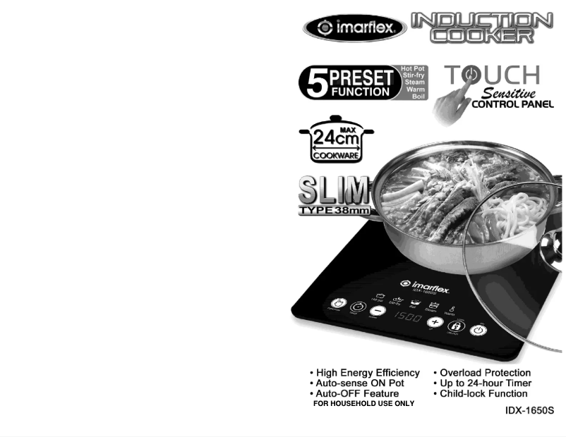 Page 1 de la notice Manuel utilisateur Imarflex IDX-1650S