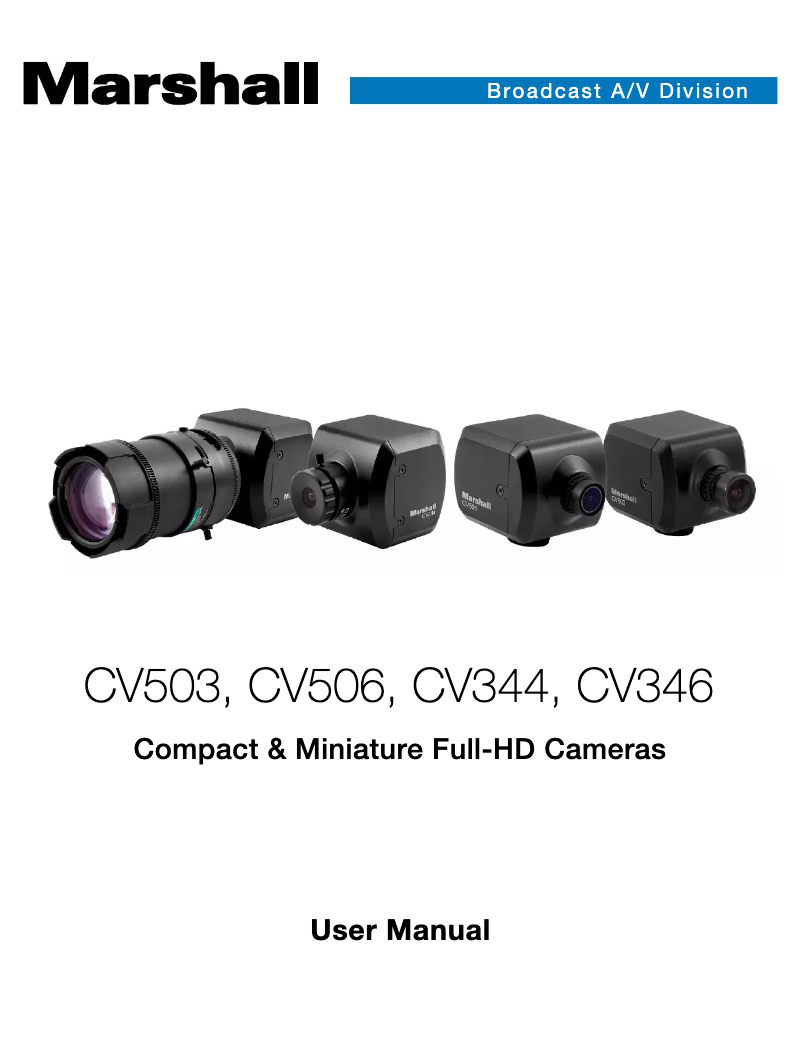 Page 1 de la notice Manuel utilisateur Marshall CV506