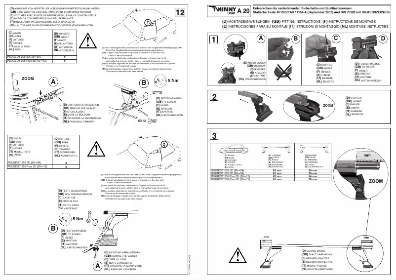 Page n°1 - Manuel utilisateur Twinny Load A 20