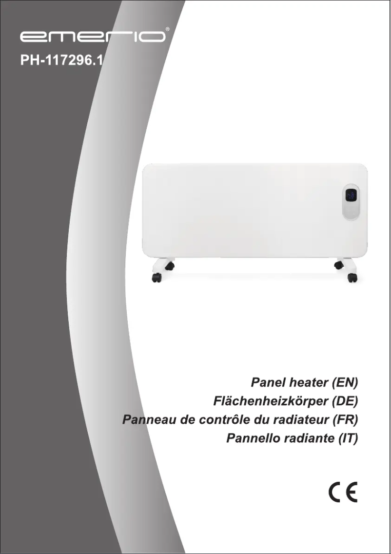 Page 1 de la notice Manuel utilisateur Emerio PH-117296.1