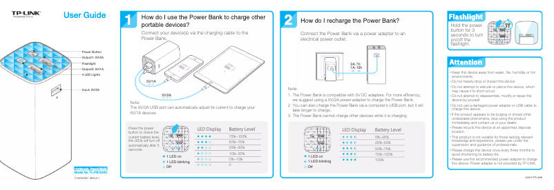 Page 1 de la notice Manuel utilisateur TP-Link TL-PB10400