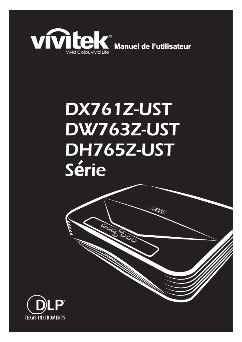 Page n°1 - Manuel utilisateur Vivitek DH765Z-UST
