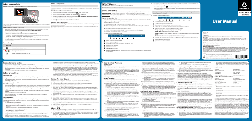 Page n°1 - Manuel utilisateur Navman MiVue 680