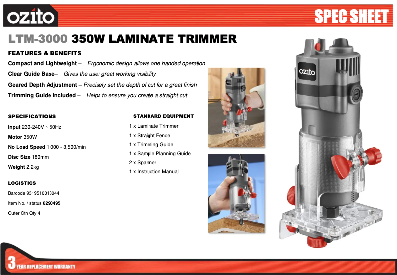Image de la première page du manuel de l'appareil LTM-3000
