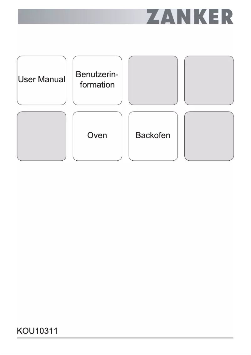 Image de la première page du manuel de l'appareil KOU10311XB