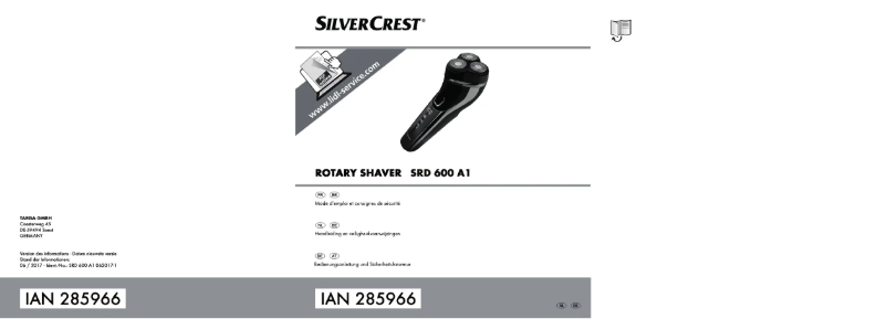 Page n°1 - Manuel utilisateur SilverCrest SRD 600 A1