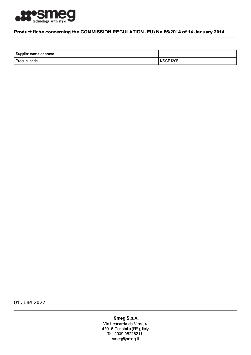 Image de la première page du manuel de l'appareil KSCF120B