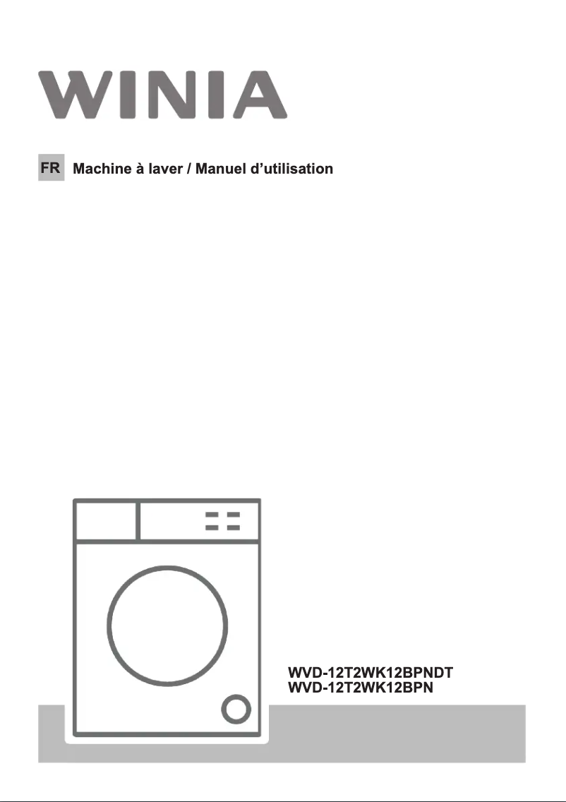 Page n°1 - Manuel utilisateur Winia WVD-12T2WK12BPN
