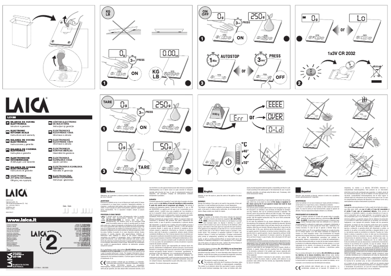 Página 1 del manual Manual de usuario Laica KS1034