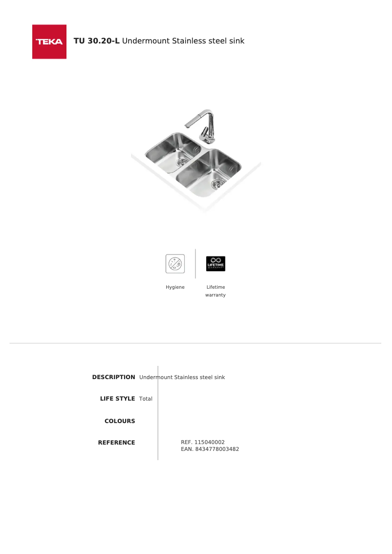 Image de la première page du manuel de l'appareil TU 30.20-L