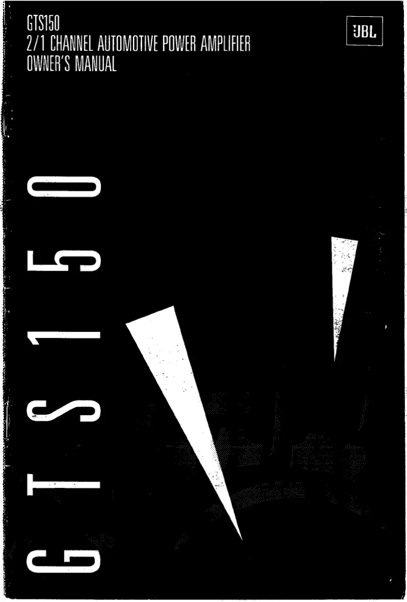 Page 1 de la notice Manuel utilisateur JBL Grand Touring GTS150