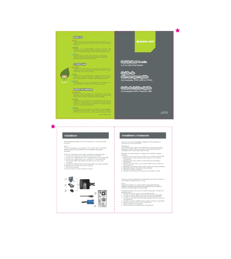 Page n°1 - Manuel utilisateur iogear GCS42