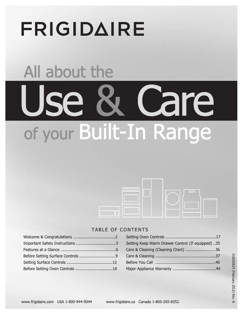 Page n°1 - Manuel utilisateur Frigidaire FGES3045KB