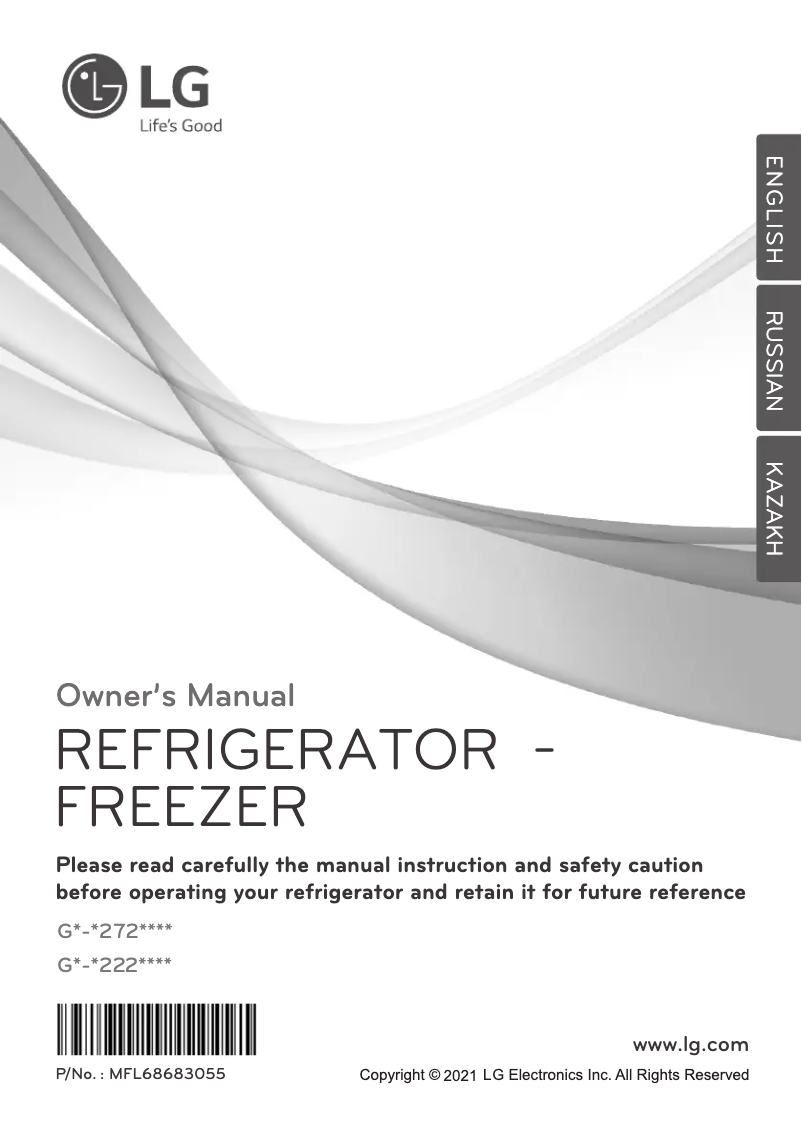 Page 1 de la notice Manuel utilisateur LG GN-C272SQCB