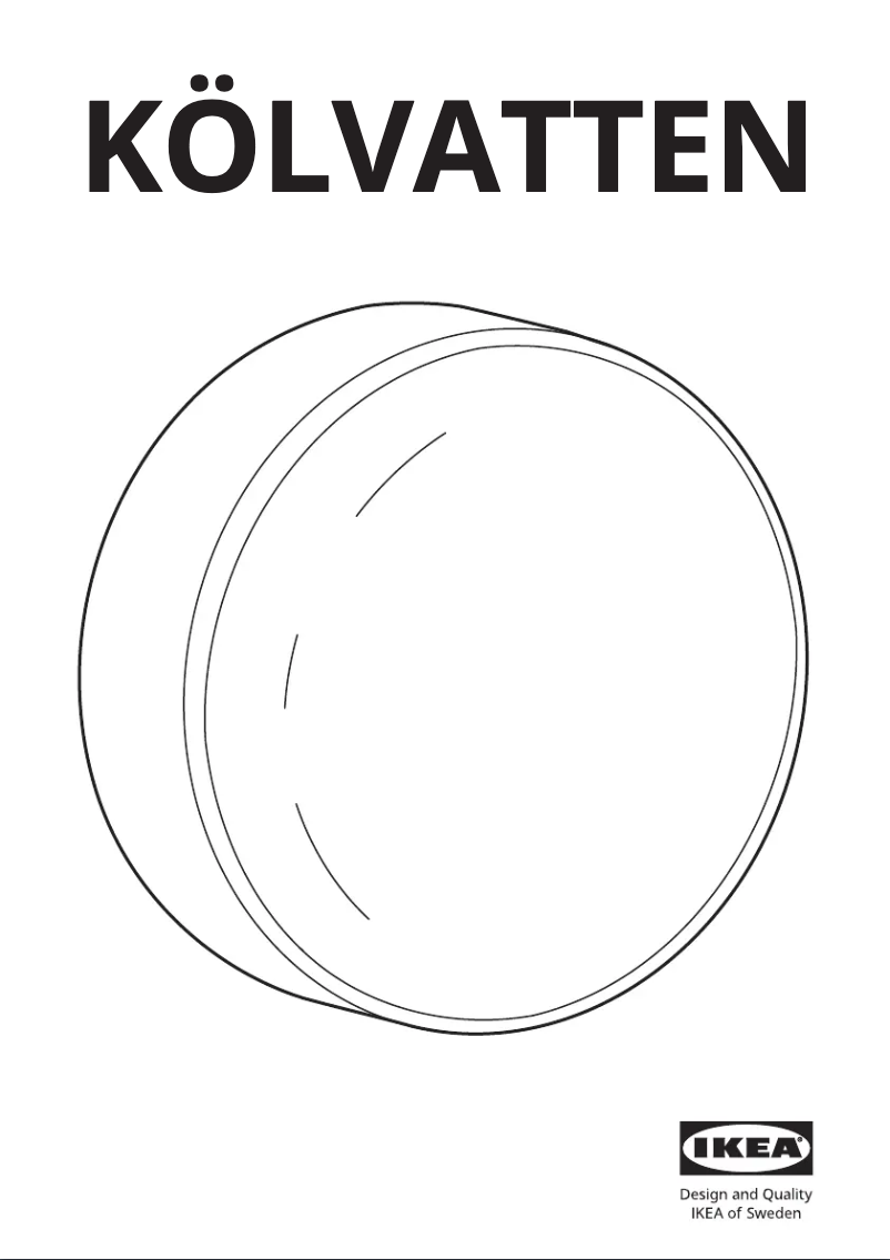 Image de la première page du manuel de l'appareil KÖLVATTEN 805.689.89