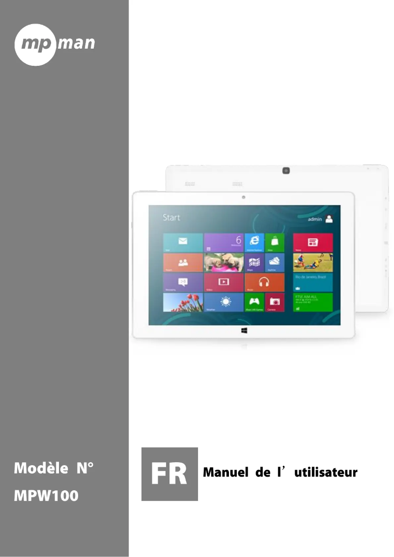 Image de la première page du manuel de l'appareil MPW100