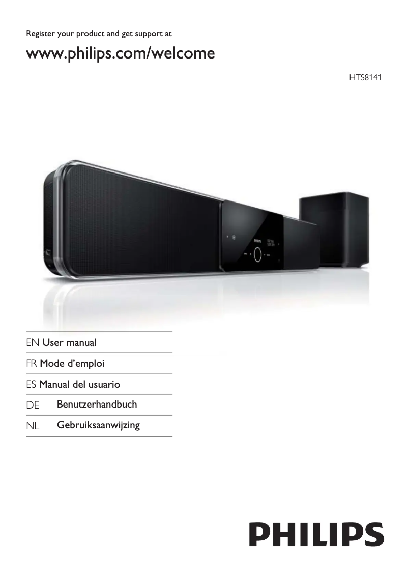 Page n°1 - Manuel utilisateur Philips HTS8141