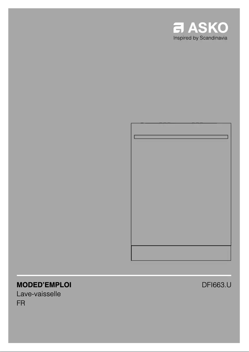 Page n°1 - Manuel utilisateur Asko DFI663.U
