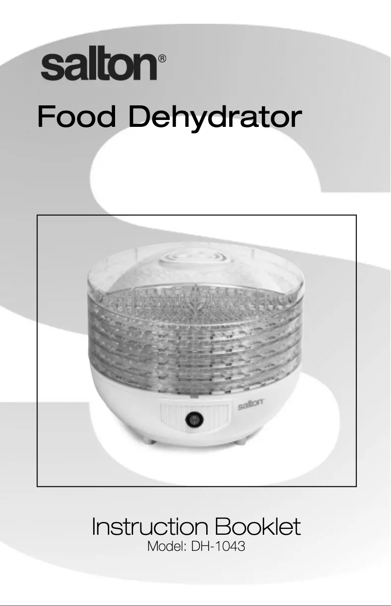 Image de la première page du manuel de l'appareil DH1043