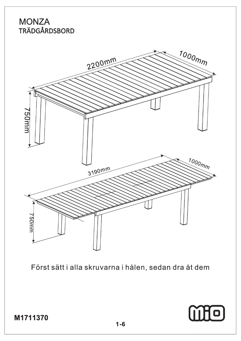 Page n°1 - Manuel utilisateur Mio Monza