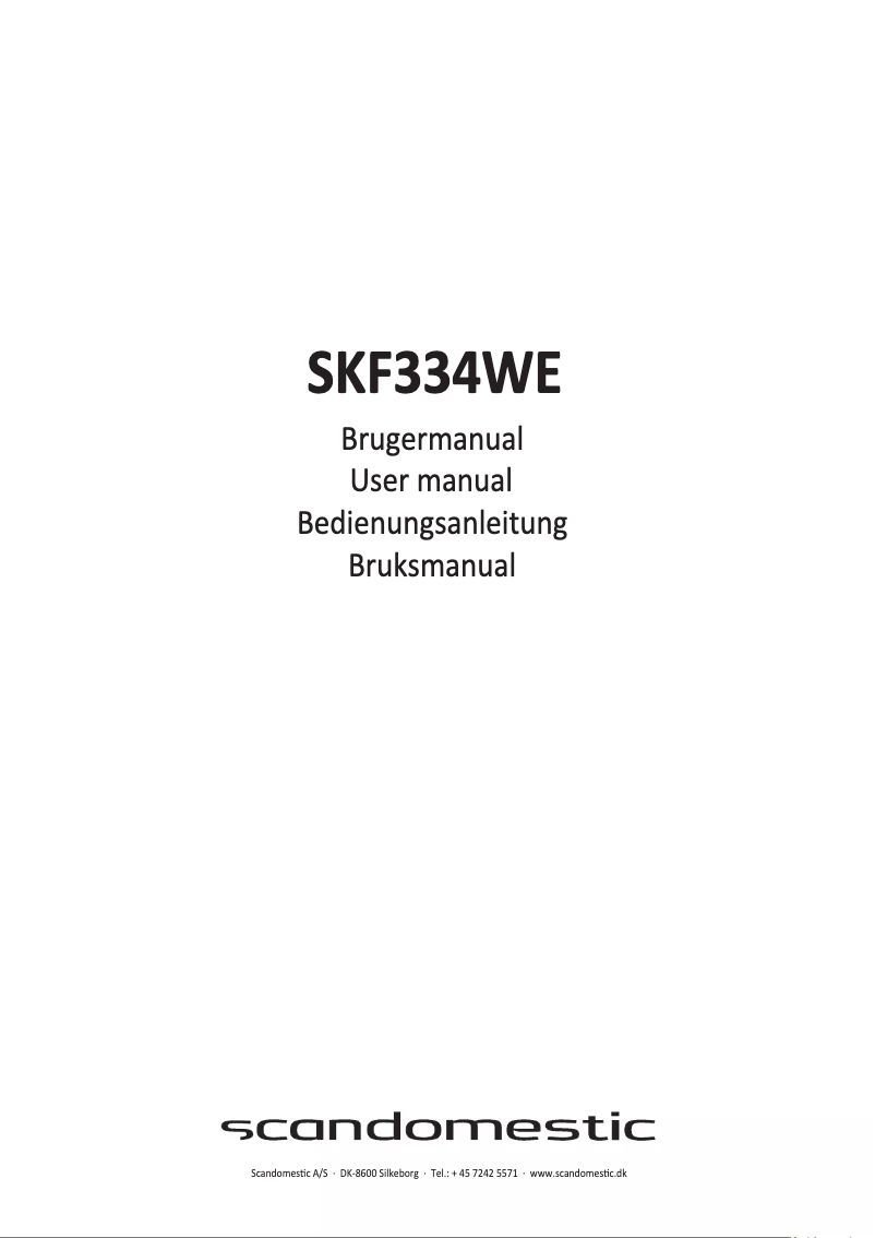 Image de la première page du manuel de l'appareil SKF334WE