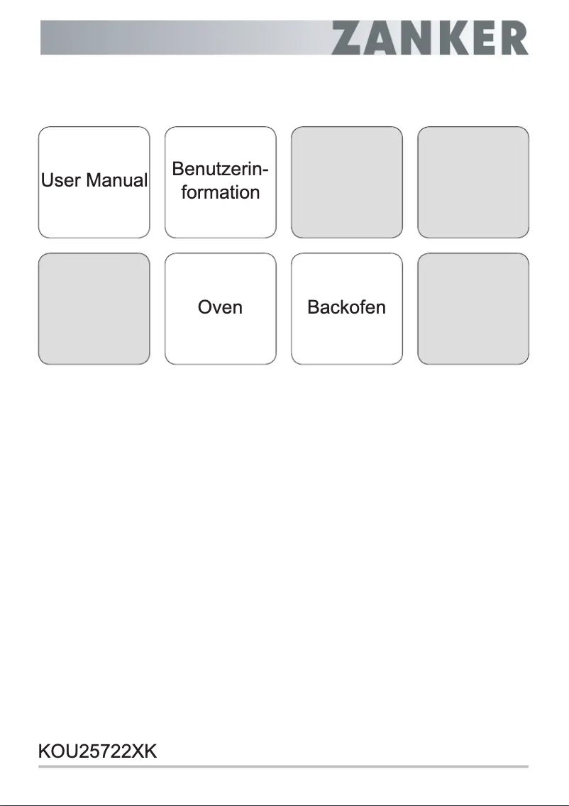 Page 1 de la notice Manuel utilisateur Zanker KOU25722XK