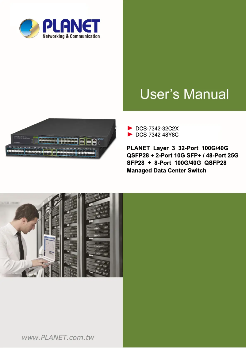 Image de la première page du manuel de l'appareil DCS-7342-32C2X