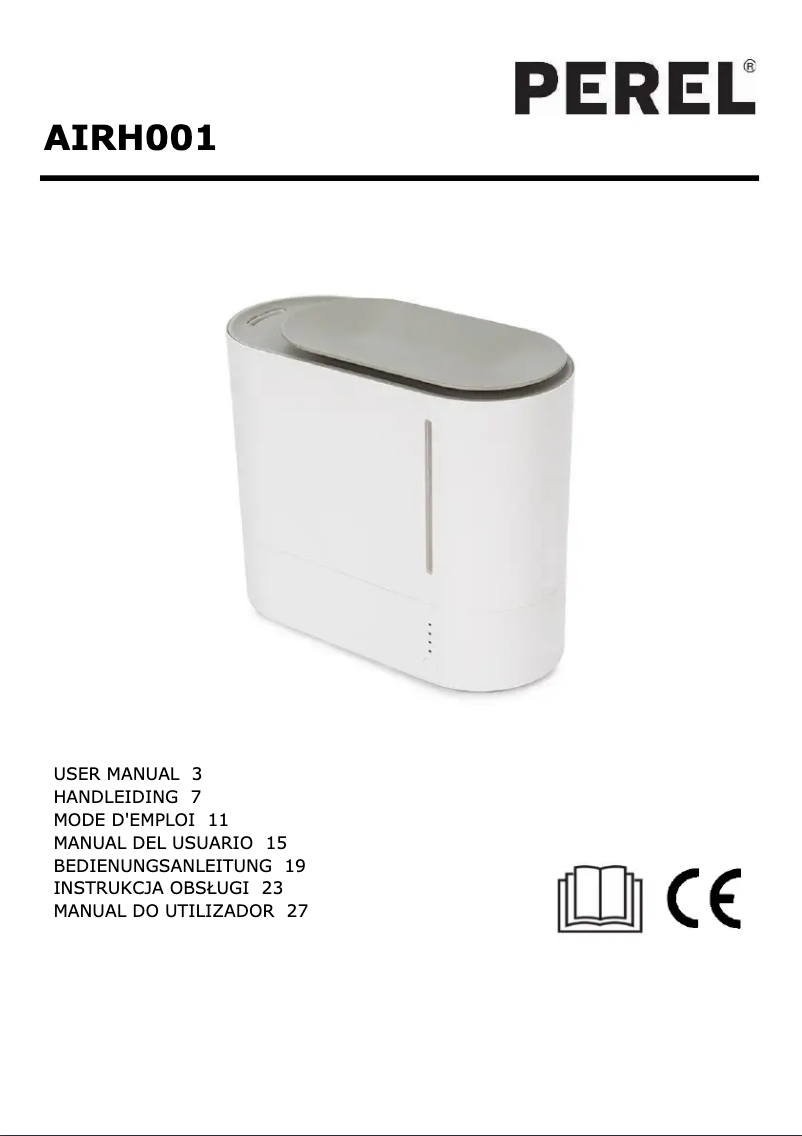 Image de la première page du manuel de l'appareil AIRH001