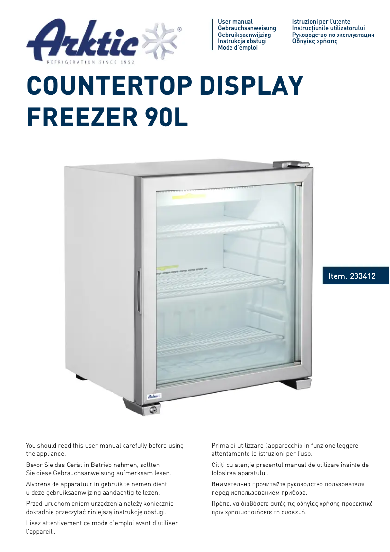 Page n°1 - Manuel utilisateur Arktic 233412