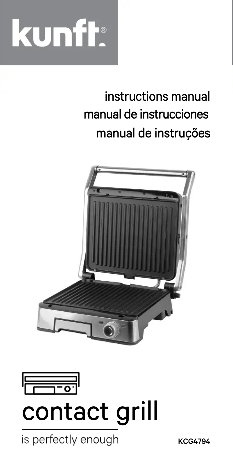 Image de la première page du manuel de l'appareil KCG4794