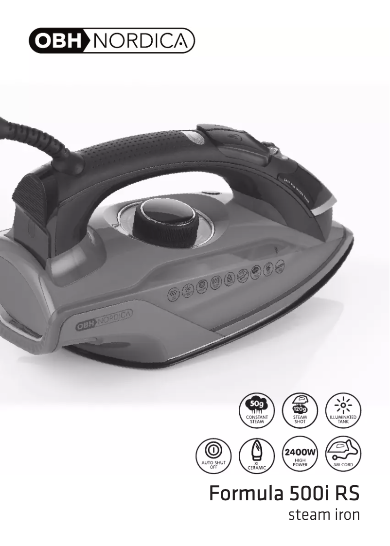 Page n°1 - Manuel utilisateur OBH Nordica Formula 500i RS