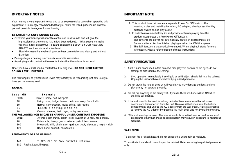 Page 1 de la notice Manuel utilisateur Scott MPA 20 Lovas