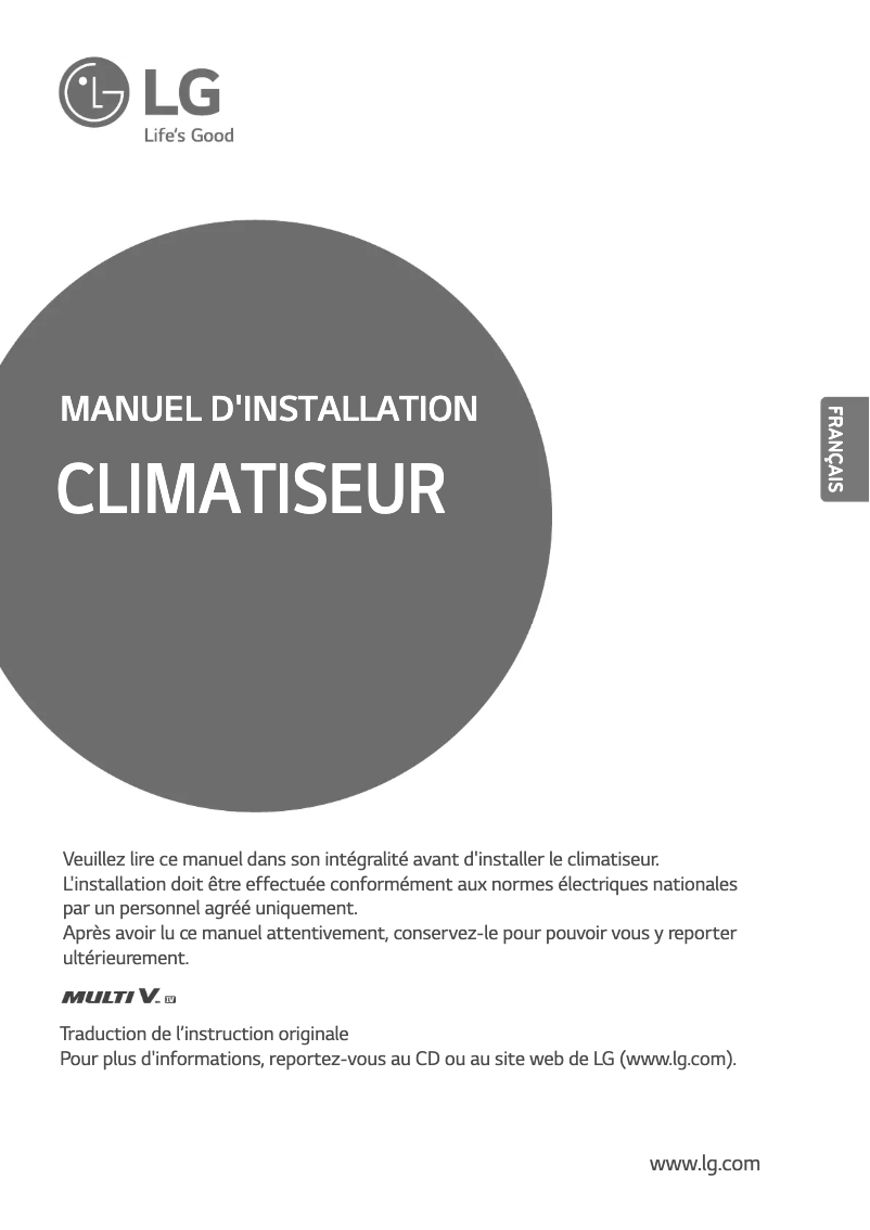 Página 1 del manual Guía de instalación LG ARUB140LTE4