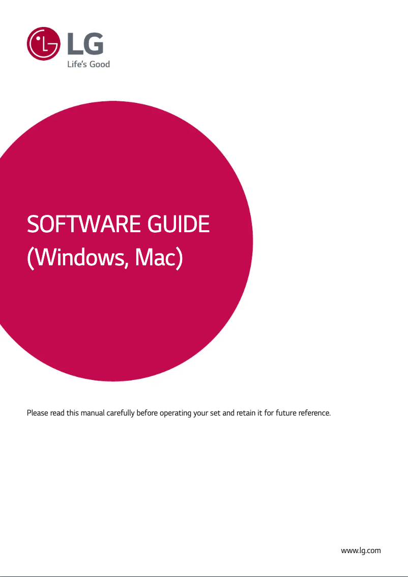 Image de la première page du manuel de l'appareil UltraWide 38UC99