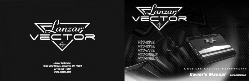 Page 1 de la notice Manuel utilisateur Lanzar VCT4110