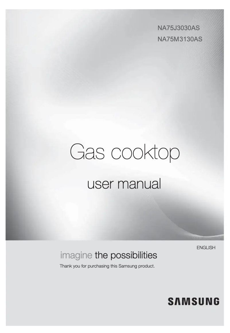 Image de la première page du manuel de l'appareil NA75M3130AS